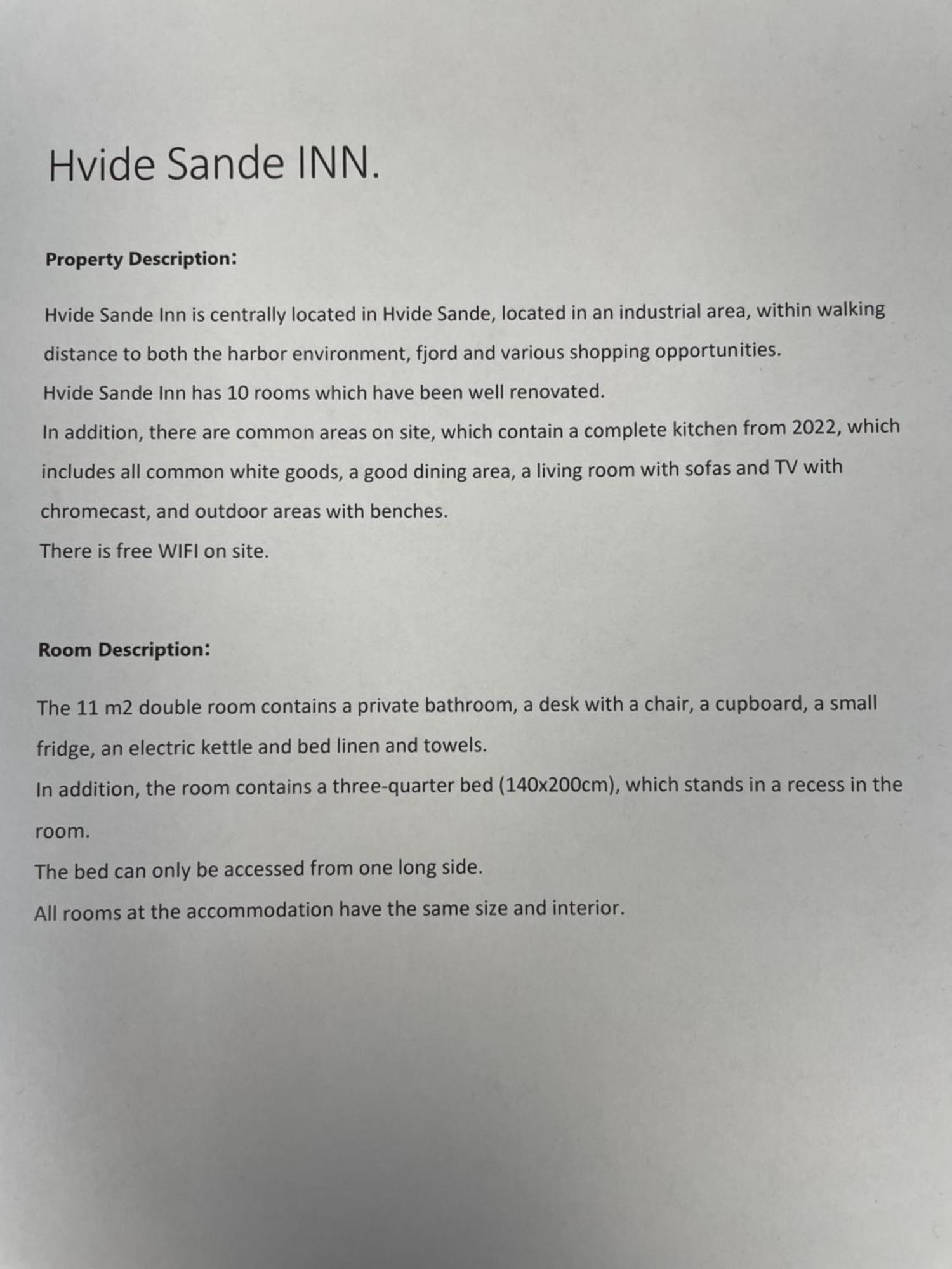 Hvide Sande Inn Buitenkant foto
